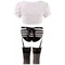 Костюм покоївки Cottelli Collection Maid Set, 6 предметів, чорно-білий, M