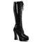 Чоботи Pleaser Electra-2023 на підборах 5 дюймів, чоботи з PF 1 1/2 дюйма, чорні