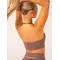 Топ Ryderwear Lift Rib Seamless Halter Sports Bra - Deep Taupe
