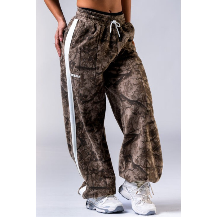 Штани Nebbia Oversized Sweatpants POWER Light Brown Camo 896