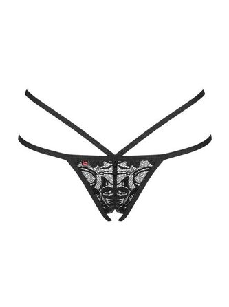 Стринги с интимным вырезом Obsessive 860-THC-1 L/XL