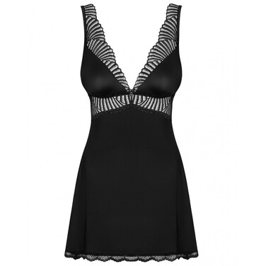 Пеньюар та стрінги Obsessive Klarita L/XL