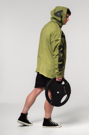 Худі Nebbia Washed-off Oversized Pullover Hoodie NO BS Green 371