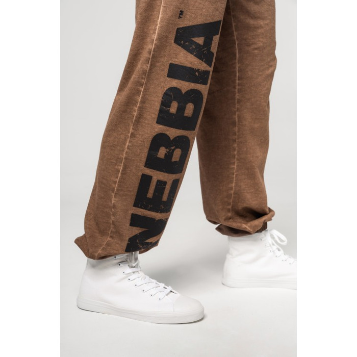 Штани Nebbia Washed-off Gym Sweatpants Baggy Style GYM BRO Light Brown 373