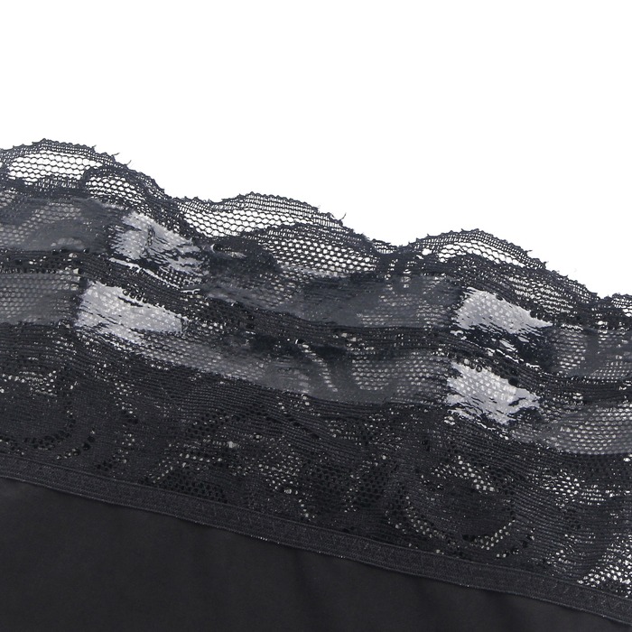 Эластичные чулки Star Night с кружевной коронкой, черные, XS-L