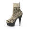 Чоботи Pleaser Boots Delight-1002LP *6 дюймів на підборах, 1 3/4 дюйма, еластичні шкарпеткоподібні черевики, що натягуються, коричнево-чорні