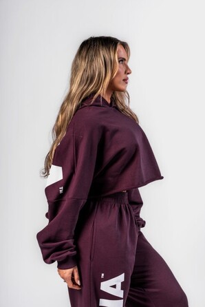 Худі Nebbia Oversized Hoodie OWN YOUR POWER Dark Red 433