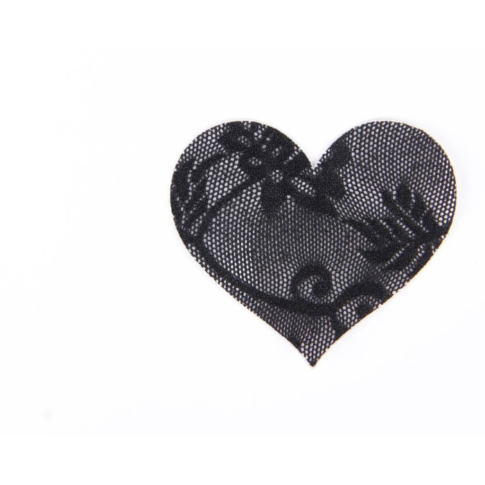Пестисы на соски Star Night сердечки кружевные, черные