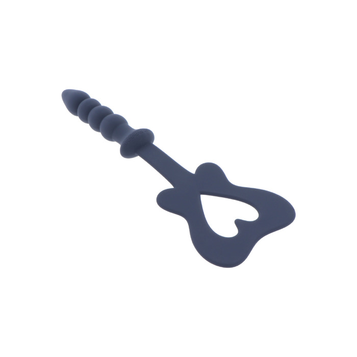 Силіконова шльопанка з тримачем у вигляді анальної пробки Taboom Silicone Supreme, синій