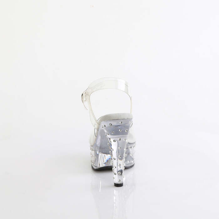 Босоножки Martini-508SDT, каблук 5 дюймов, ремешок на щиколотке шириной 1 3/4 дюйма, прозрачные