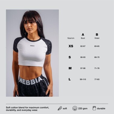 Топ Nebbia Crop Top Leopard '97 PRIMAL Black Leopard 861