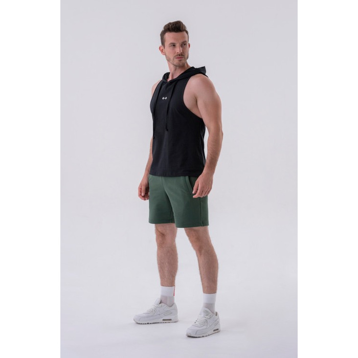 Майка Nebbia Fitness Tank top with a hoodie Black 323
