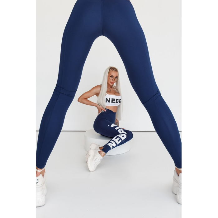 Легінси Nebbia High waisted gym leggings GLUTE CHECK Dark Blue 613 Blue Dark