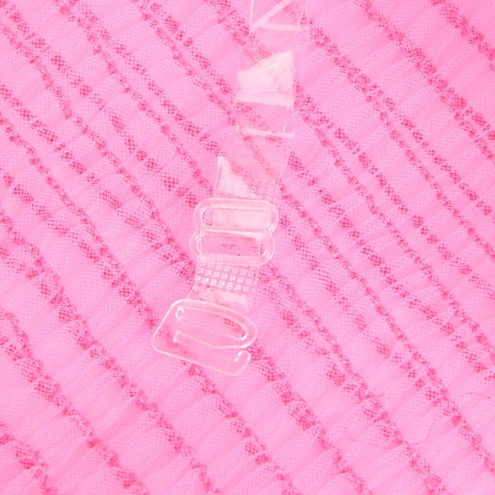 Рожевий прозоро-повітряний комплект нижньої білизни Star Night топ з довгими рукавами та трусики, M