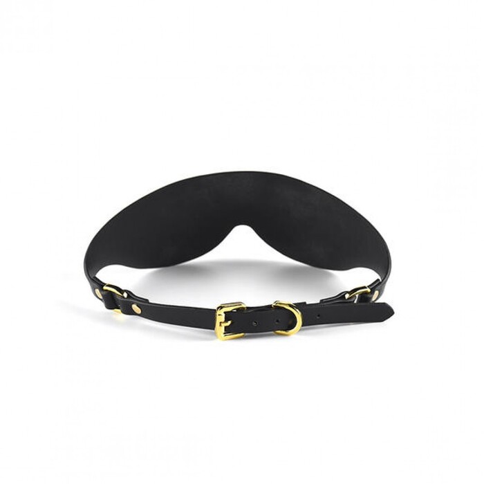 Маска на глаза Blindfold UPKO c итальянской кожи, черная