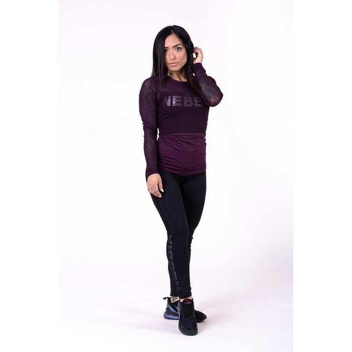 Лонгслів Nebbia Flash-Mesh Long Sleeve Shirt 664 Bordo Bordeaux