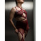 FRAME LEGGINS Burgundy mesh_ сітка бордо