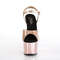 Босоножки Pleaser Adore-709HGCH *Каблук 7 дюймов, босоножкии с ремешком на щиколотке шириной 2 3/4 дюйма, розовое золото