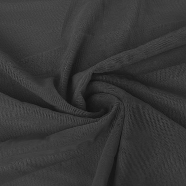 Халат Star Night з мереживом та поясом, чорний, XS-S