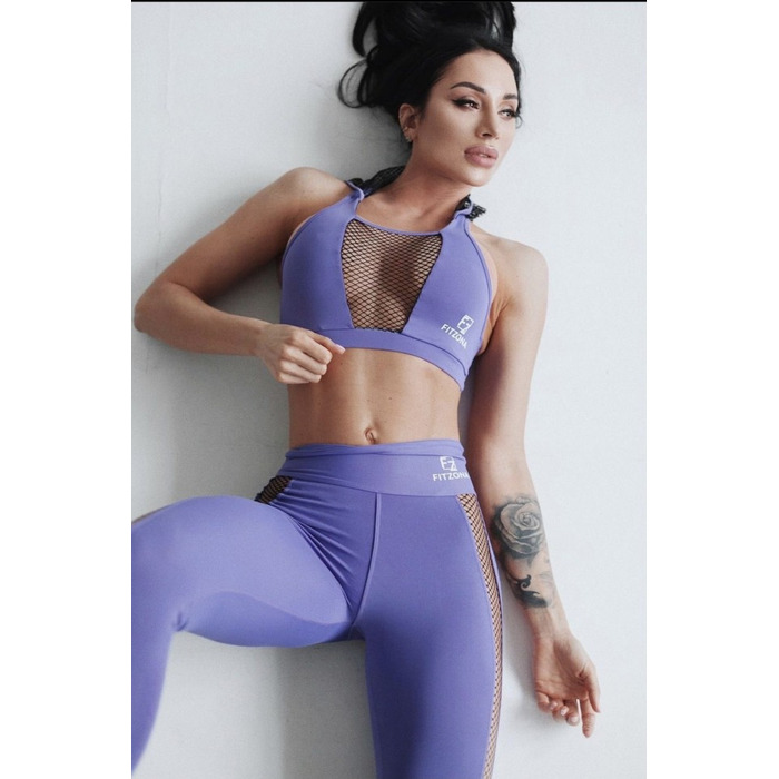 Легінси Fitzona PURPLE LEGGINGS WITH TULLES ON SIDES
