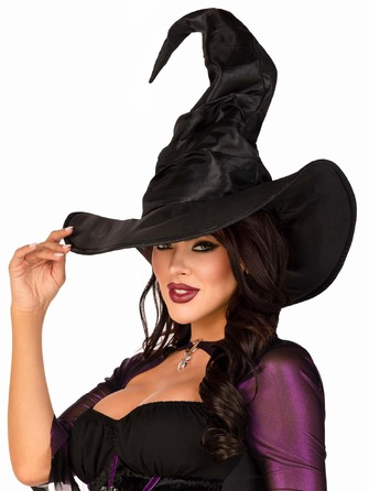 Большая шляпа ведьмы Leg Avenue Large Ruched Witch Hat O/S