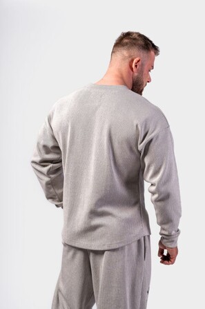 Кофта Nebbia Oversized Pullover SIGNATURE Light Grey 797