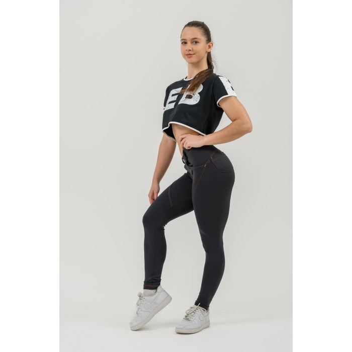 Топ Nebbia Oversized crop top GAME ON Black 610