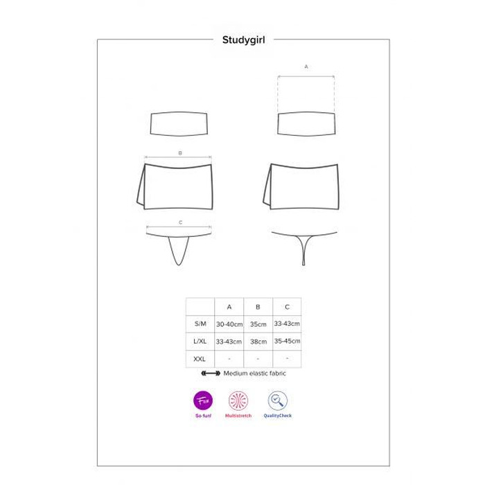 Костюм студентки Obsessive Studygirl costume L/XL