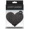 Набір з 2 пар пестисів у формі серця NS Novelties Pretty Pasties Glitter Hearts, чорний/золотий
