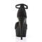 Босоніжки Pleaser Delight-618PS *6 дюймів на підборах, 1 3/4 дюйма, закритий ремінець на щиколотці ззаду, босоніжки D'Orsay, чорні
