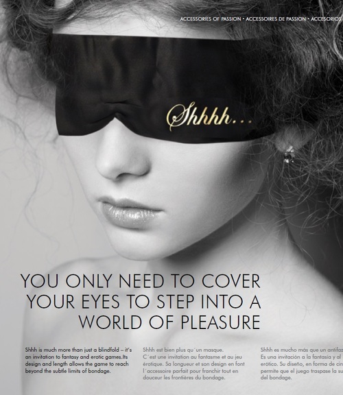 Повязка-лента из сатина 2-в-1 Bijoux Indiscrets