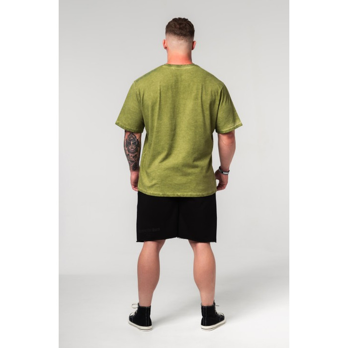 Футболка Nebbia Washed-off Oversized T-shirt HERITAGE Green 355