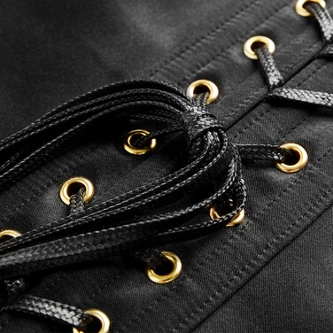 Корсет еротичний UPKO під груди L, з пестисами в комплекті, чорний