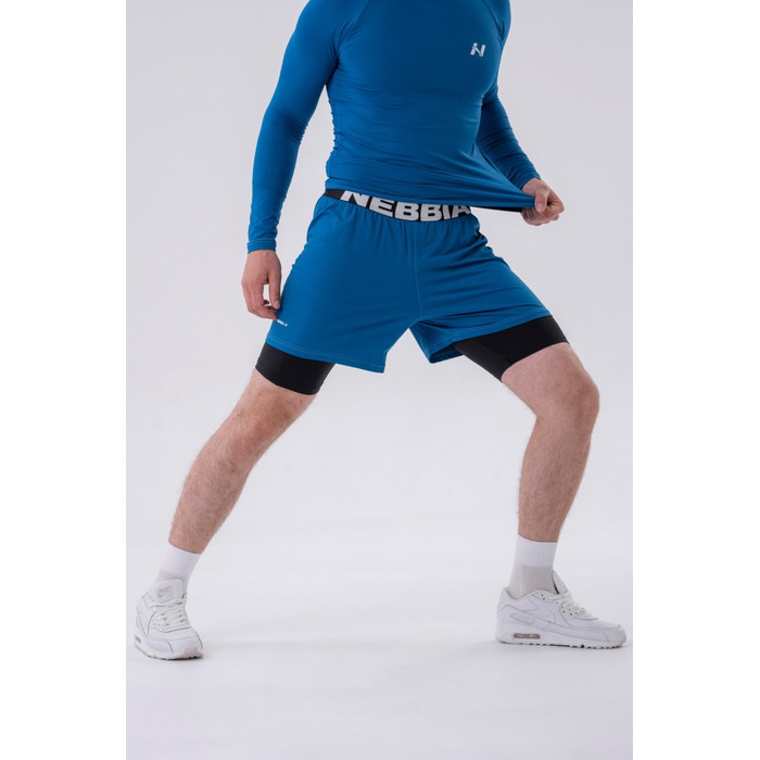 Шорти Double-Layer Shorts with Smart Pockets BLUE 318