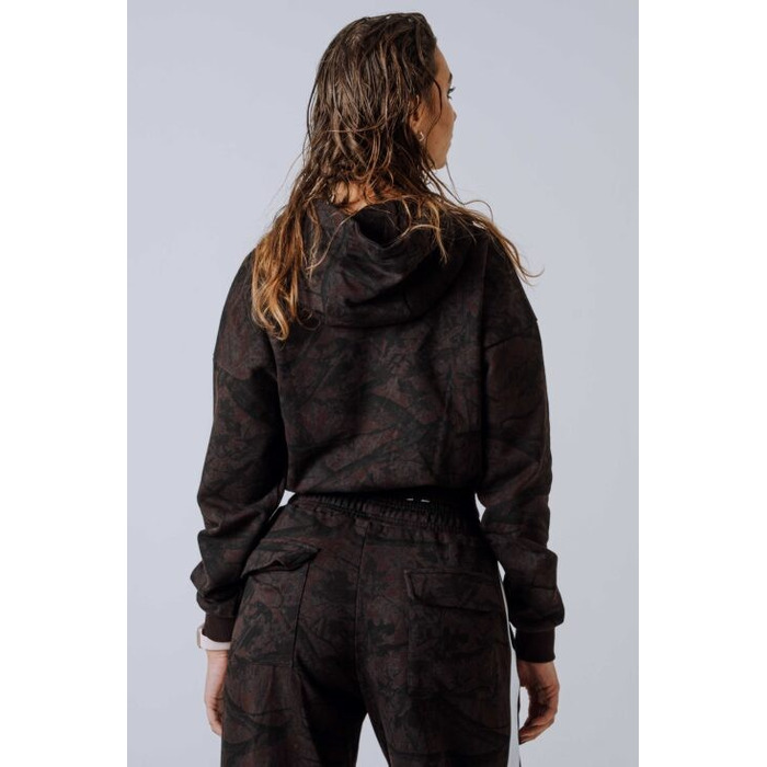 Спортивна кофта Nebbia Relaxed Zip Hoodie POWER Dark Brown Camo 895