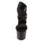 Босоножки Pleaser Adore-769, каблук 7 дюймов, босоножкии с перекрещивающимися ремешками PF 2 3/4 дюйма, черная веганская кожа/черный