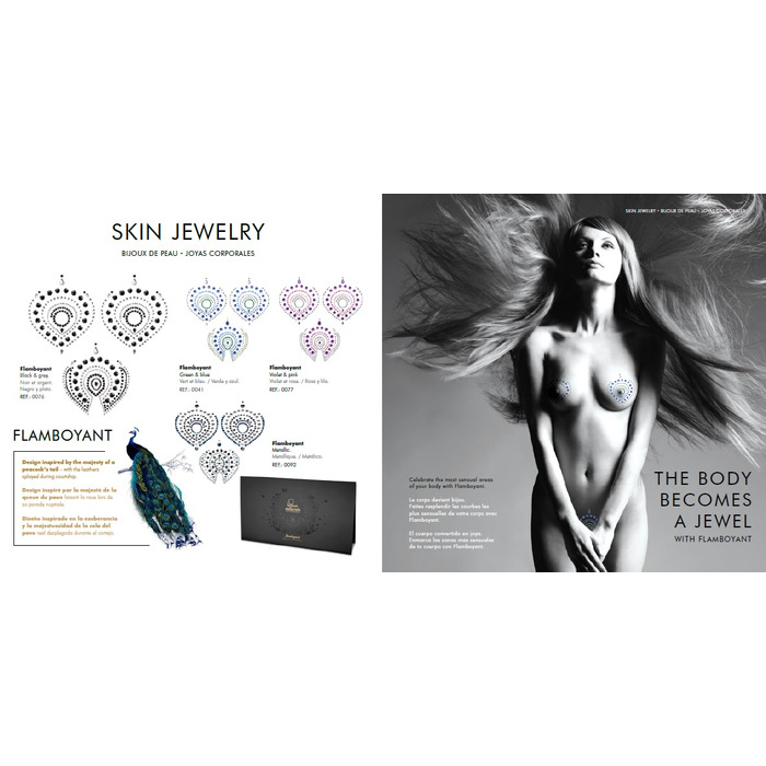 Прикраса для грудей MIMI Metallic Skin Transfer Bijoux Indiscrets