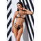 Комплект білизни із стреп-стрічками RITA SET WITH OPEN BRA black S/M - Passion