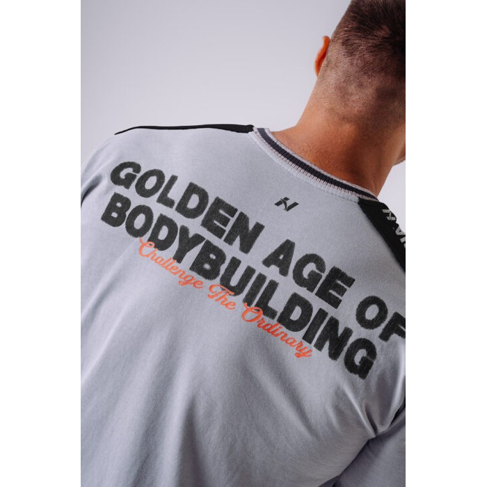 Футболка NEBBIA x Olympia Muscle Cover T-Shirt Light Grey 942