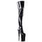 Boots Pleaser Beyond-4000, каблук 10 дюймов, шаговый шов 6 1/4 дюйма, боковая молния, чёрный