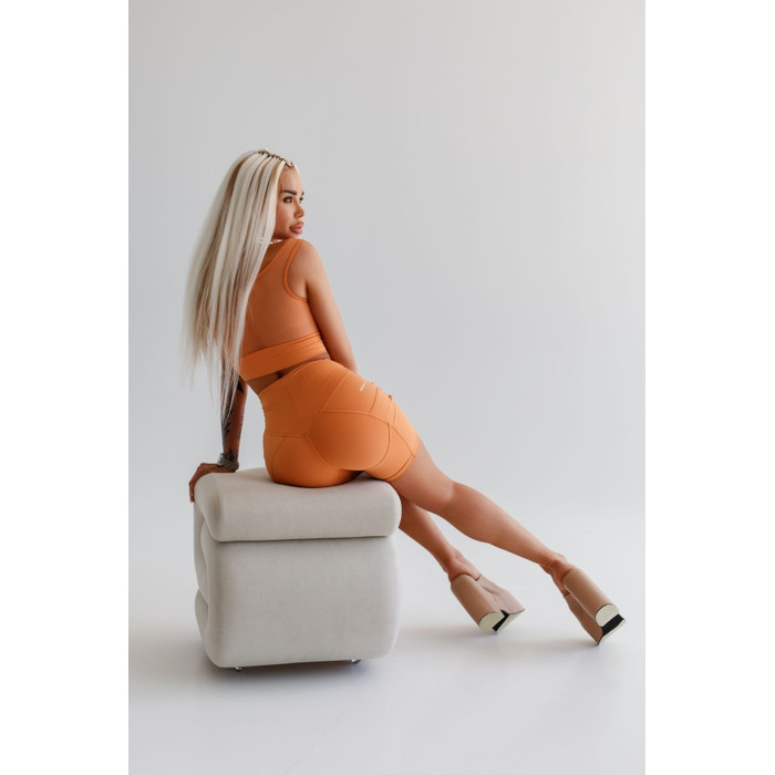 Велосипедки High Waisted Biker Shorts ELITE Orange 467
