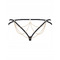 Трусики стрінги з ланцюжками Obsessive Pantheria thong black S/M