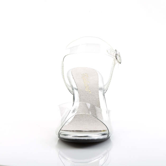 Босоножки Belle-308, каблук 3 дюйма, с ремешком на щиколотке, прозрачные