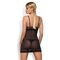 Сорочка Obsessive Wonderia chemise & thong black L/XL