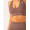 Топ Ryderwear Lift Rib Seamless Halter Sports Bra - Deep Taupe