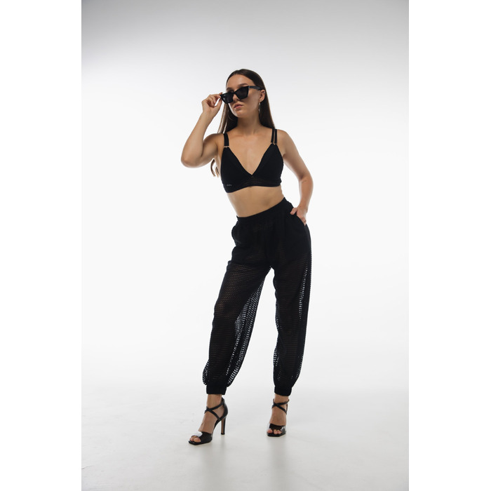 Muse – Текстурований Сітчастий Танцювальний Топ З Подвійними Бретелями, Знімними Чашками Та Регульованою Застібкою Для Pole Dance, Пляжного Та Сценічного Образу - чорний