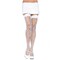 Панчохи сітка Leg Avenue Nylon Fishnet Thigh Highs, білі, O/S