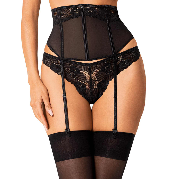 Пояс с подвязками Obsessive Serena Love garter belt XS/S