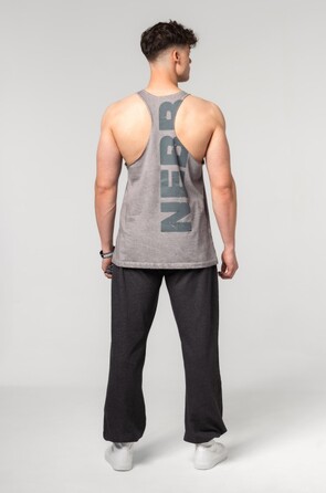 Майка Nebbia Washed-off Oversized Stringer MAX OUT Light Grey 359