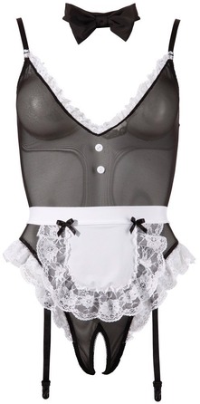 Ролевой костюм горничной Cottelli Collection Maid Body 3 предмета, S
